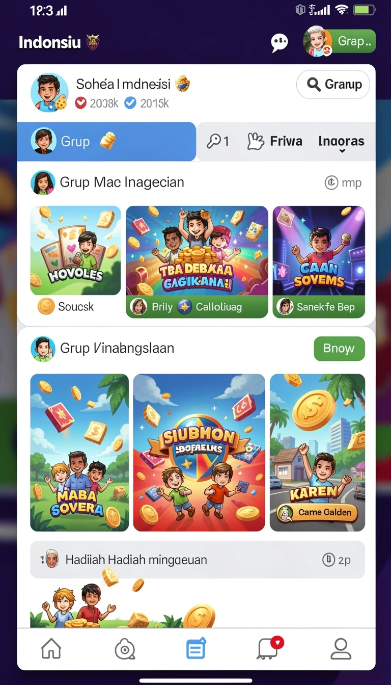 Galeri pratinjau visual katsu5 build APK resmi terbaru